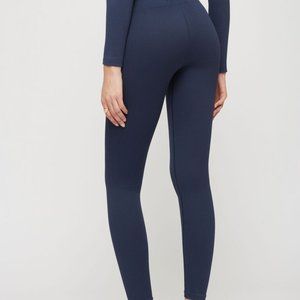 Navy Seamless Rib Leggings